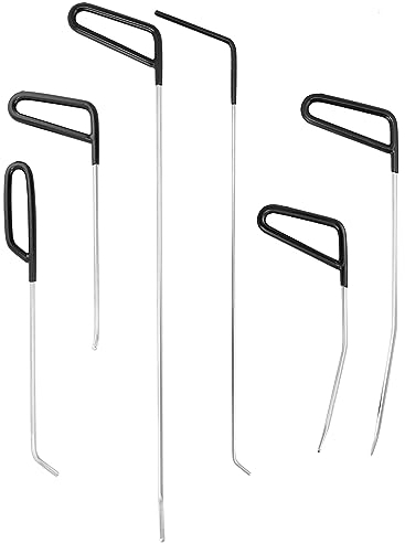 QWORK® Dellen Reparaturset Auto, Ausbeulwerkzeug, Hagelreparaturset, 6 Types of Dent Repair Iron Bars
