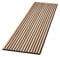 HPFloor Akustik Wandpaneele | MDF Lamellen mit Eichenfurnier | auf Trägerplatte | Wandverkleidung zur Schalldämmung & Schallschut | 240 x 60 cm | 21 mm stark | Filz schwarz | Oiled Oak