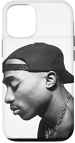 Hülle für iPhone 12/12 Pro Tupac Profile Weiß
