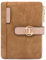 REETEE Portefeuille Femme PU Cuir Porte Monnaie Femme Petit Format Courte Porte Feuilles pour Femmes Porte-chéquiers Porte-Cartes 7 Emplacements pour Cartes et Zippé Pochette à Monnaie (Brun)