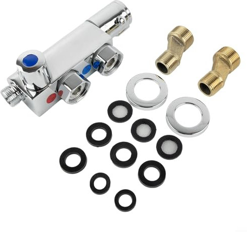 Barra doccia termostatica, moderna doccia termostatica verticale, miscelatore termostatico per roulotte, camper