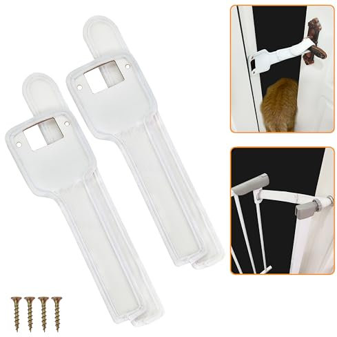 Foreup Door Prop for Cats. Cat Door Latch Holder to Keep Baby Gate and Interior Door Open. Cat Door Stopper can Keep Dogs and Kids Out of Cat Food Bowls & Litter Box. Patent Pending!（2pcs）