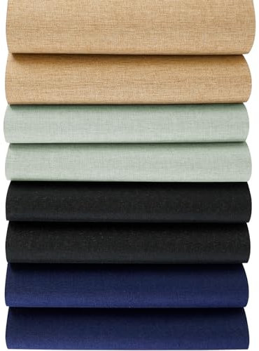 Qililandiy 8 Blatt Buchdecke Bucheinband Verpackungspapier 14x10 Zoll Stoff Oberfläche Papier Rückseite Buchschutzhülse für DIY Buchbinderhandwerk Buch Album Decke