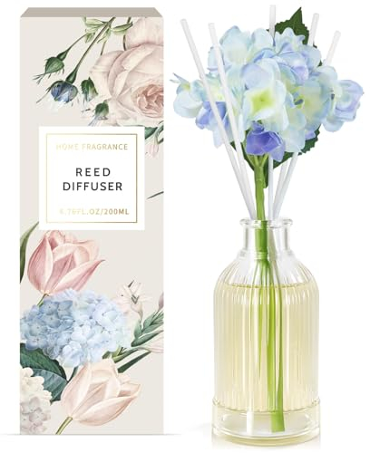 SCENTORINI Reed Diffuser, Air Freshener for Rooms Forest Mist Diffuser with Sticks 200 ml, Natural Air Freshener, Vase for Rooms, Bathrooms, Offices, Bathroom