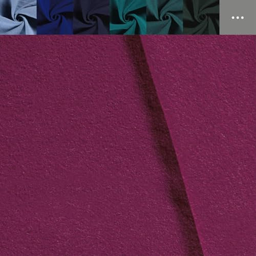 Walkloden Meterware - Walkstoff uni - Mantelstoff, Trachtenstoff - Wollwalk - Loden - 100% Schurwolle, mulesingfreie Wolle *Ab 50cm, Farbe: 017 beere