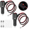 JIZZU 2Pcs Cable de Extensión para Mechero Coche con Interruptor 14AWG 55cm, adaptador mechero coche a enchufe con 15A Fusibles, enchufe mechero coche para 12V/24V coche caravana autocaravana moto