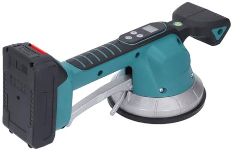 Fliesenrüttler, Fliesen Vibrationsger mit 145 x 145 mm Saugnapf Elektrische Fliesen Vibrator Fliesenleger Maschine mit 10 Einstellbare Geschwindigkeit für Bodenfliesen Wand