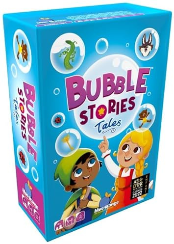 Blue Orange Bubble Stories Tales, Kartenspiel für Kinder, ab 4 Jahren, für 1–2 Spieler, über 10 Minuten Spieldauer
