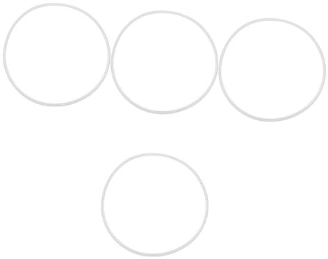 HOMSFOU 4 Pièces Pied de Chaise de Bar sièges de Bateau Plateau calfater Gel effaceur Caoutchouc Chapeau Bureau Anneau de Chaise de Bar Rond Anneau Protecteur de Tabouret de Bar Blanche