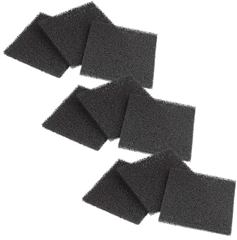 vhbw 9x Aktivkohlefilter Ersatz für Toolcraft A0-61, TO-6851487 für Absauganlage, Filteranlage - Ersatzfilter 12,6 x 12,5 cm