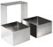 IBILI Emporte Piece Inox Carre 10x10x4,5 cm 716910, Argent
