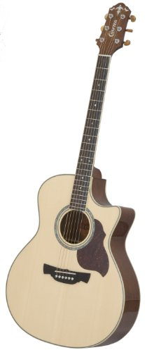 Crafter GAE 8 N - Guitarra acústica con cuerdas metálicas (pastillas piezoeléctricas, tipo cutaway)