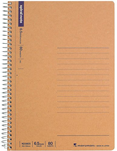 Maruman B6 spiral notebook ruled paper 80 sheets N238ES 5-volume set