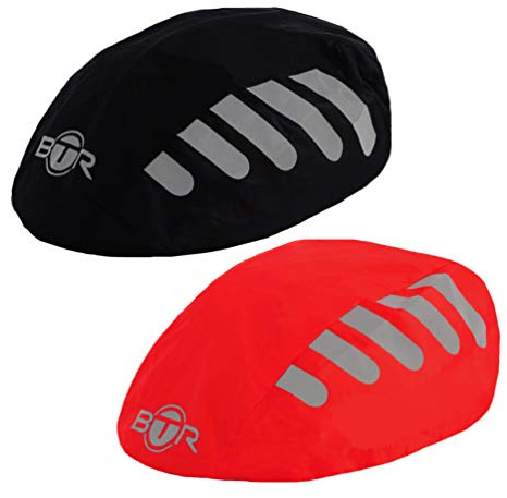 Fahrradhelm Regenschutz Universal | 100% Wasserdichter Helmbezug | Fahrrad Regenhaube Fahrradhelm für alle Helme | Helm Überzug, Helmüberzug | BTR