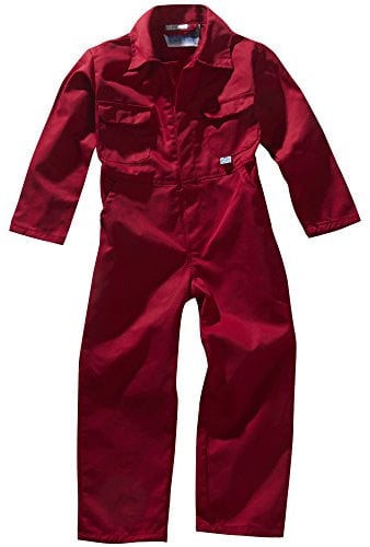 Army And Workwear Colour: RED | Size: Size 28-7-8 Years - 28 Chest | Use: Unisex Unisex Boiler Suit Painting Blue Castle Tar