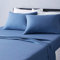 Amazon Basics 4 Stück Bettlaken-Set aus Jersey, für Doppelbetten King, Chambray, Einfarbig