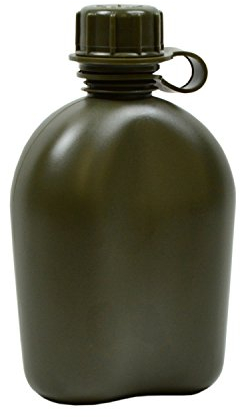 3pc Gi Plastic Canteen-1 Quart / Od