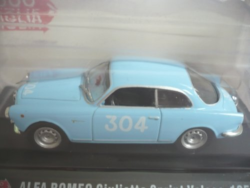 Alfa Romeo Giulietta Sprint Veloce, No.304, Mille Miglia, 1955, Modellauto, Fertigmodell, MCW-SC31 1:43