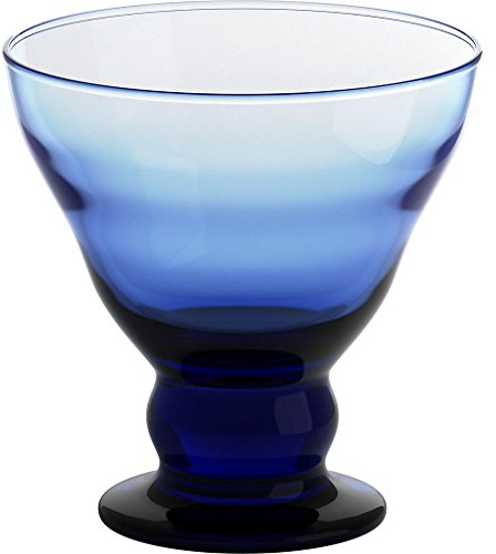 Eisschale Dessertschale Eisbecher Glas Antico Blau 12,5 cm Glas Gelato Vero