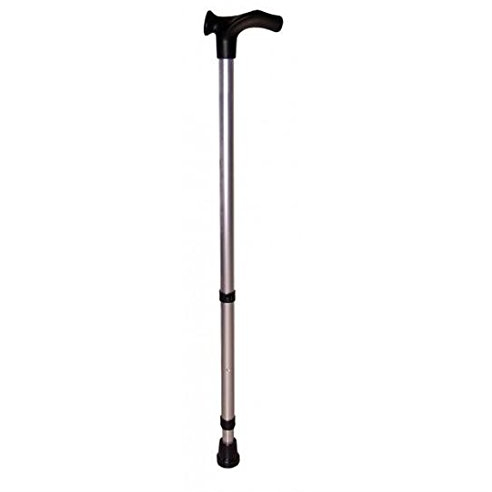 Herdegen Anatomischer Gehstock, Höhenverstellbar 78 cm - 90 cm, Ideal für Gehbehinderte, Grau