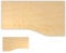 bümö Tischplatte 180x100 cm in Ahorn, Schreibtischplatte aus Holz, Holzplatte, Spanplatte kratzfest beschichtet, ABS-Kante, 120 kg Tragkraft für DIY Homeoffice & Co.