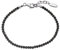 Engelsrufer Black Spinel Armband für Damen rhodiniertes 925er-Sterlingsilber Länge 18 cm + 2 cm