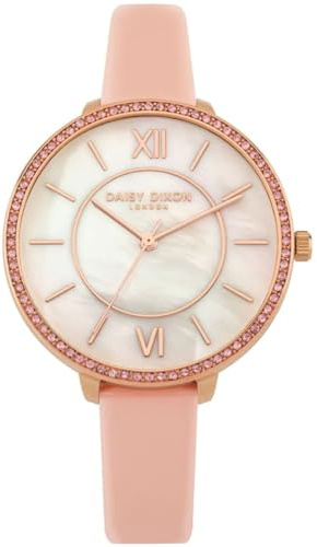 Daisy Dixon Womens Quartz Watch, Analogue Classic Display and Leather Strap DD088PRG
