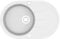 vidaXL Fregadero de Cocina de Granito con un Seno Ovalado Lavabo Cocina Fontanería Piezas de Fontanería y Bricolaje Pileta Escurreplatos Platos Blanco