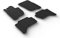 Gledring Satz Gummimatten kompatibel mit Mitsubishi L200 (Triton) 2015-2019 & FL 2019- (T Profil 4-teilig + Montage-clips)