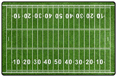 MONTOJ Grand American Football Feldschuhabstreifer, Matte, Teppich, super weiche Bodenmatte für Wohnzimmer, Schlafzimmer, Heimdekoration, Teppich