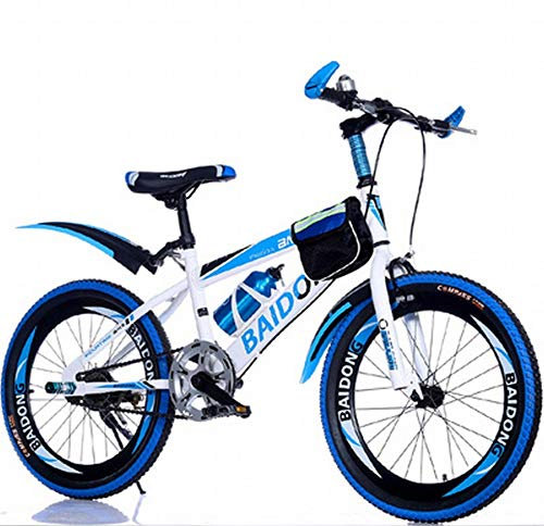 MU Montaña Todoterreno Hombres Y Mujeres Adultos de la Bicicleta de Velocidad Variable 20/22/24/26 Disco de Jóvenes Estudiantes de Carreras de Frenos,Azul,24 pulgadas