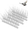 Bird Spikes, 5 M Pigeon Spikes with 304 Stainless Steel Base, Pigeon Deterrent for Roofs, Windows Aand Fence Tops, Effective Bird Deterrent for Pigeons, Crows, Seagulls, Small Birds, 15 Pack