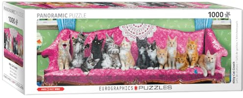 Eurographics 1000 Teile Panorama - Kätzchen Couch