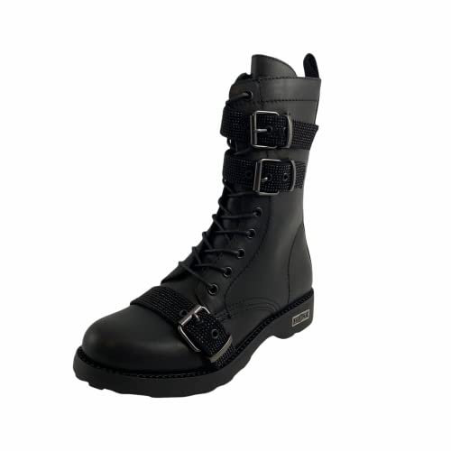 Cult stivaletti anfibi donna casual pelle nera modello CLW331900 n.37