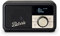 Roberts Radio Revival Petite Kompaktes tragbares Radio mit Dab-FM, Bluetooth, 20 Stunden Akkulaufzeit, AUX-Eingang, passiver Heizkörper, Streaming, Schwarz