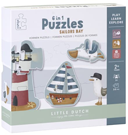 Little Dutch 4761 Puzzle Sailors Bay/Matrosen Bucht 6in1