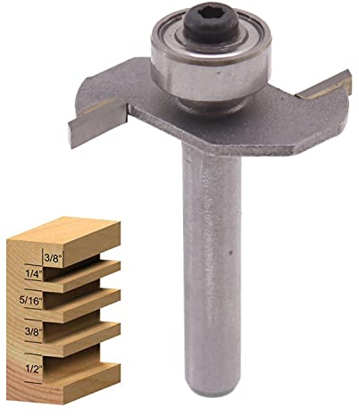 Casoter 2mm Slot Cutter Bit,Joiner Cutter Wood Cutter Slot T-Shape Shank Router Bit for RV Camper Modification