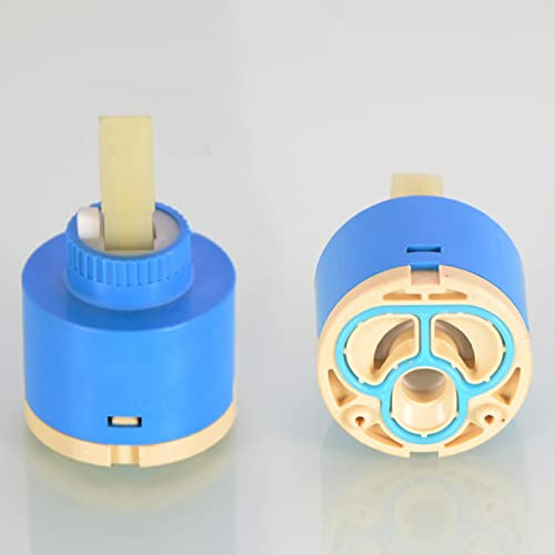 Cartuccia Del Rubinetto Da 25/35/40 Mm, Cartuccia Del Disco Ceramico Cartuccia Del Miscelatore Dell'acqua Della Cartuccia Di Ceramica Rubinetto Di Controllo Interno Valvola In Plastica PP,E-40MM