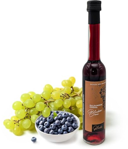Glücks Momente Blaubeer Crema 100ml Frucht Essigzubereitung | Balsamico Crema mit 3% Säure
