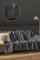 BOHORIA® Tagesdecke Sera | 100% Recycled Baumwolle | Oeko-Tex® | Bettüberwurf Wohndecke Wendedecke Sofadecke | extra-groß (Dark Grey, 200 x 230 cm)