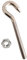 10 Sets M8 Hook Bolts 304 Stainless Steel Nuts Included 93mm Length Open Eye Bolts Sturdy for Hanging Projects