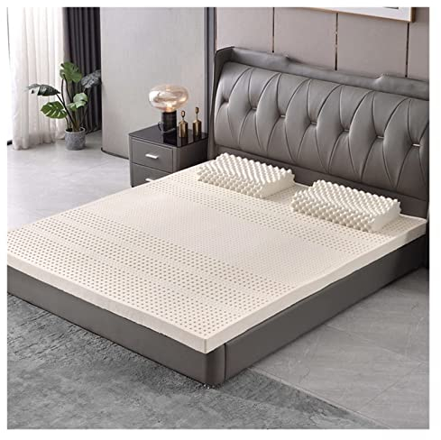 BAABJI Bio-Latex-Matratze-Top, mittlere Festigkeit,Honeycomb Pore Ventilation 2-Zoll Dicker überlegener Druckrelief-Latex-Matratzen-Top,2.5cm,90X200cm