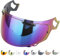 Everalo Visiere Compatible avec Casque Arai Chaser X - Rx7v - Quantic - Rx7x - Quantum X - Signet X - Defiant X - Concept X - Profile V - Qv Pro - Vas V - Ecran Visière Pinlock Ready (Iridium)