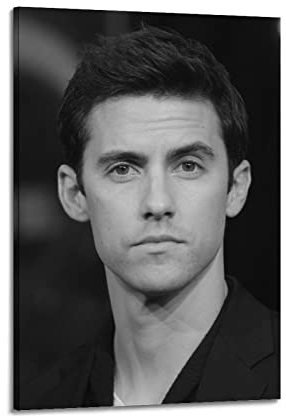 NOGRAX Schauspieler Star Milo Ventimiglia Poster für Schlafzimmer Ästhetik Bild Druck Leinwand Gemälde 20 x 30 cm Rahmenstil