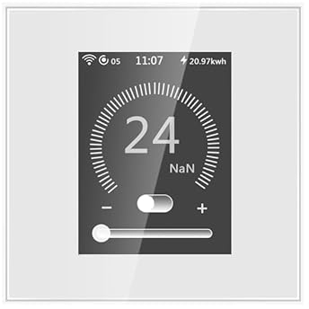 LANBON L8-HT Fußbodenheizungs-Thermostatregler 220–250 V, Mesh-WLAN-Thermostat Smart Schalter ohne Drop, unterstützt Alexa und Google Home & Home Assistant, Neutralleiter erforderlich, kein Hub, weiß