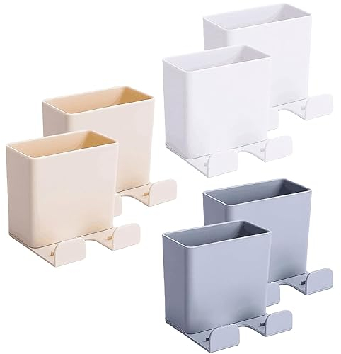 WBYNB Fernbedienung Aufbewahrungsbox Wandhalterung, 6 Stück Fernbedienung Wandhalterung, Medien Organizer, Aufbewahrungsbox Wandhalterung, für Zuhause, Büro, Media-Player, Controller, Handys Aufladen