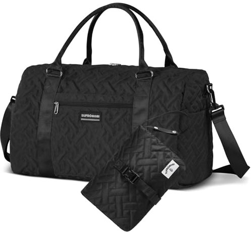 SUPROMOMI Wickeltasche: Mama-Tasche, Babytasche für Jungen und Mädchen, Krankenhaustasche, Zwillinge oder 2 Kinder-Windeln, Schwarz, X-Large