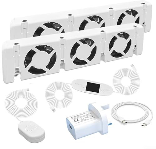 Lioaeust Radiator Fan, 1/2/3 Pcs, 3.0, Smart Radiator Booster Extension Set, Ventilation Fan Set, Air Circulation
