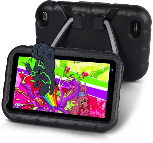 YESTEL Tablet Bambini 7 Pollici Android 11, X3 Tablet Per Bambini Con Wi-Fi, Supporto Controllo Dei Genitori,1.6 GHz,32GB Espandibili Fino A 128GB, GPS,Tablet Con Cover Anti-Caduta, Nero