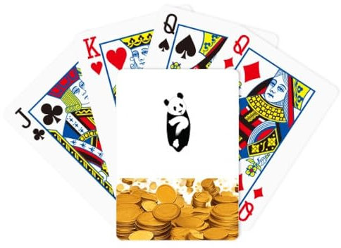 no/no Frage Panda Körpertiere Gold Spielkarte Classic Game